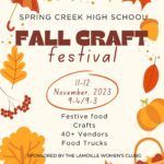 A poster for the fall craft festival.