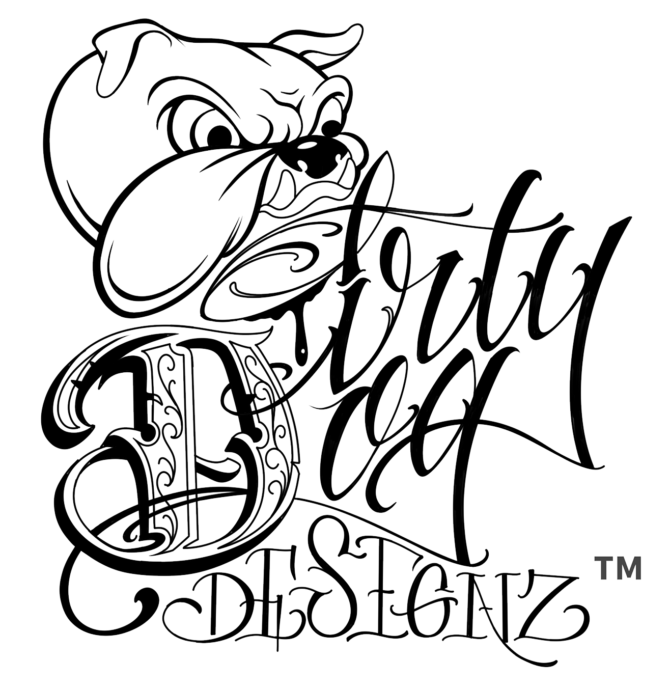 A black and white image of the words " calligraphy art collective."