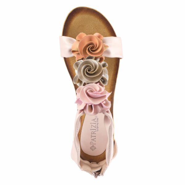 A pair of sandals with flowers on them.