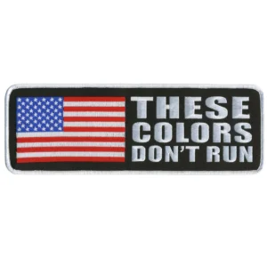 A sticker that says these colors don 't run.