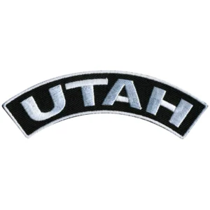 A black and white utah patch is shown.