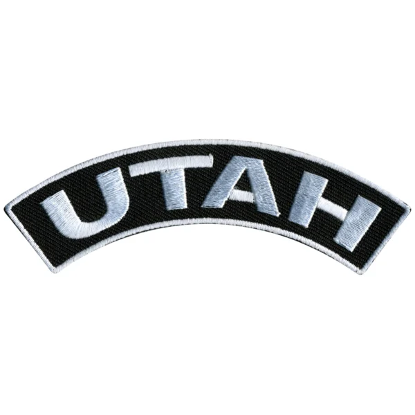 A black and white utah patch is shown.
